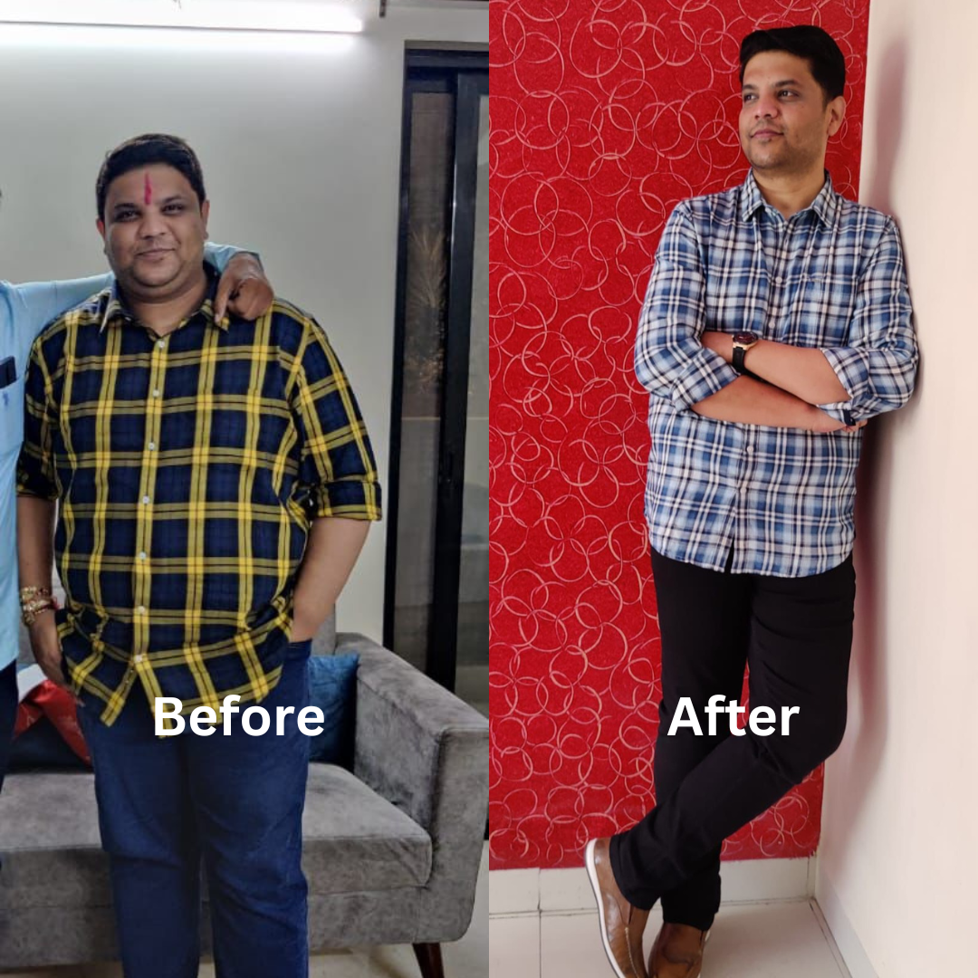 My client lost 39 kgs in 6 months